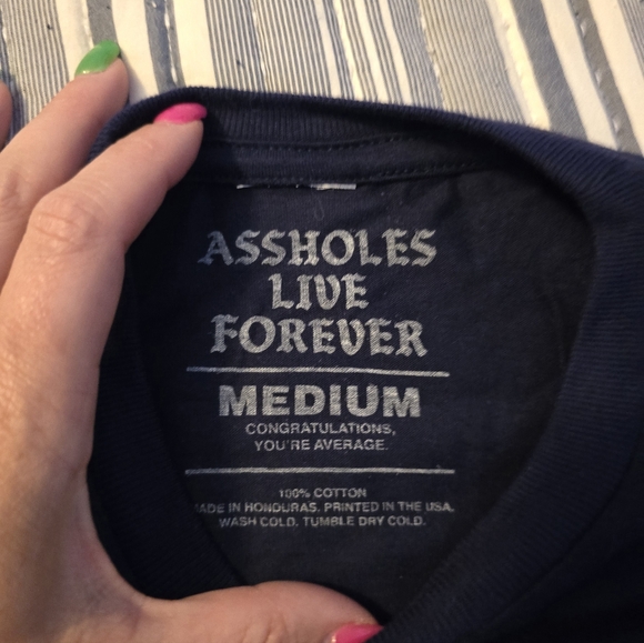 Assholes Live Forever T-Shirt - Picture 3 of 3